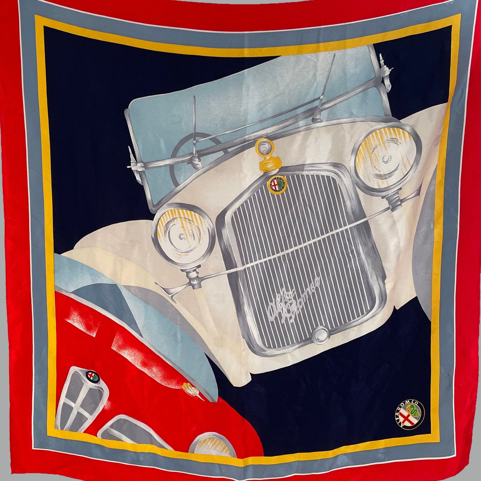 𝐀𝐥𝐟𝐚 𝐑𝐨𝐦𝐞𝐨 𝐬𝐢𝐥𝐤 𝐬𝐜𝐚𝐫𝐟 (Starting Bid-$130 Estimate-$150-$200)