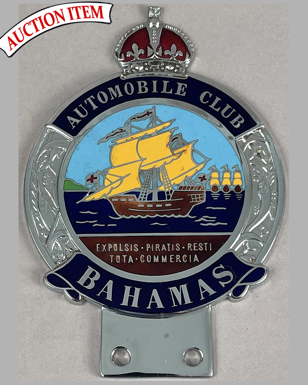 Automobile Club Bahamas bumper or bar badge
