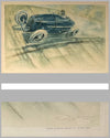 Amilcar at Montlhéry period lithograph, 1928 by Geo Ham 2