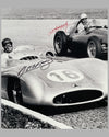 The Argentinean Battle b&w photograph by Fernando Gomez, autographed by Fangio & Gonzalez 2
