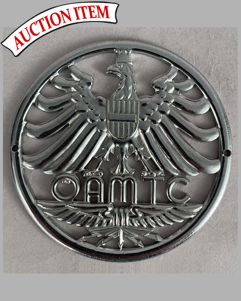 Austrian Automobile, Motorcycle and Touring Club (OAMTC) grill badge, 1950&#39;s