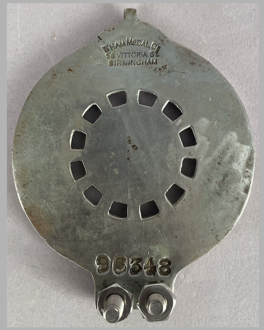 Auto Cycle Union RAC associate license plate badge, pre WWII 2