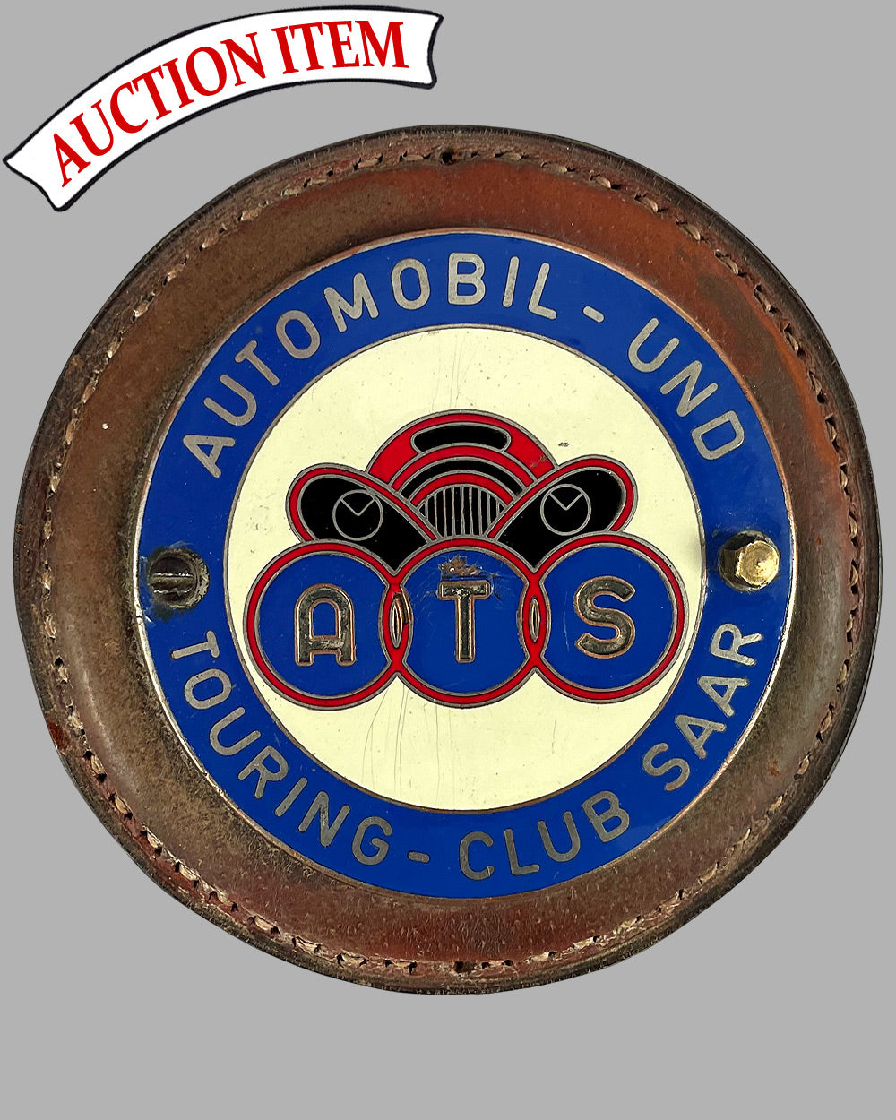 Automobil Und Touring Club SAAR pre-war grill badge