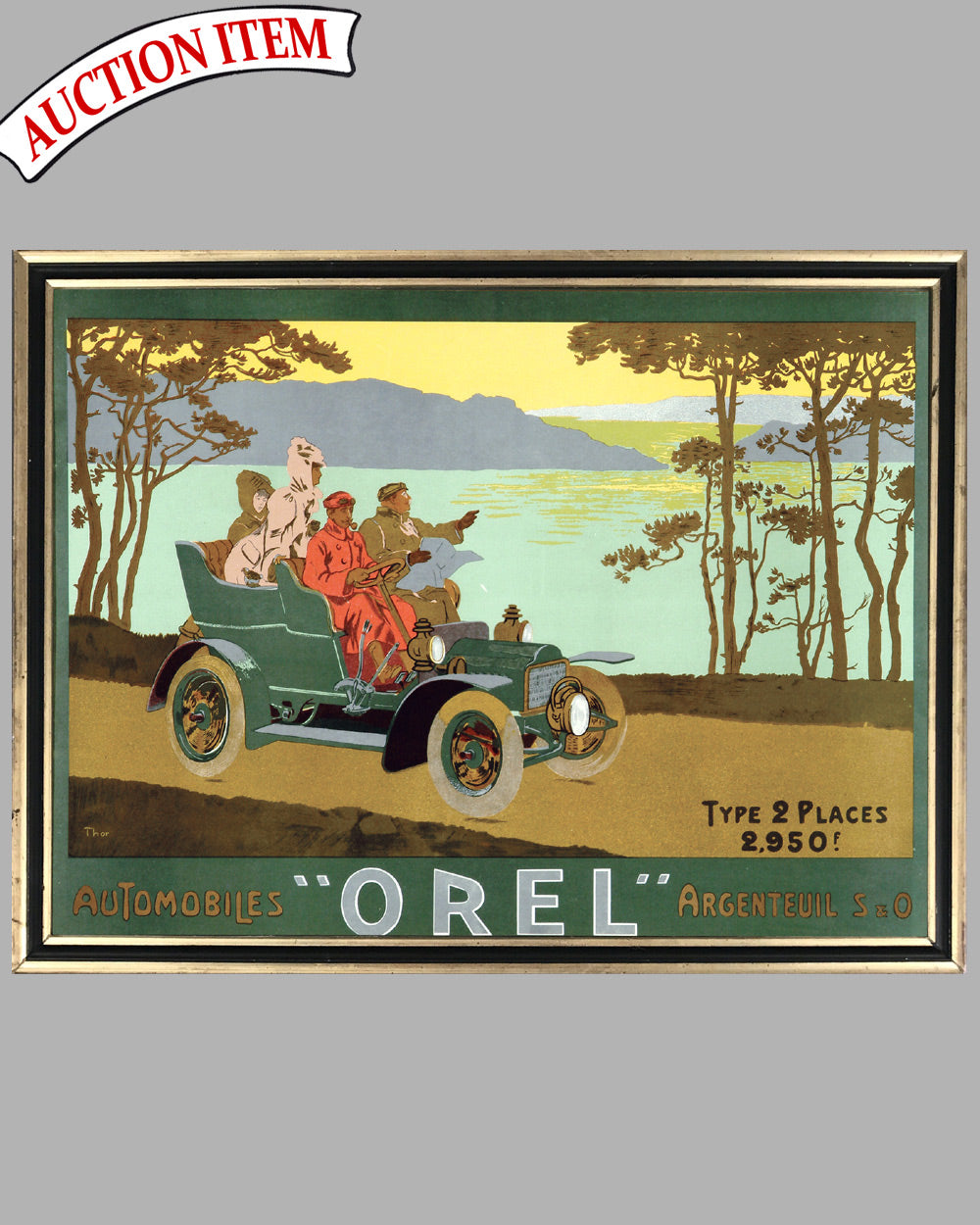 Automobiles Orel advertising poster, by Thor, France