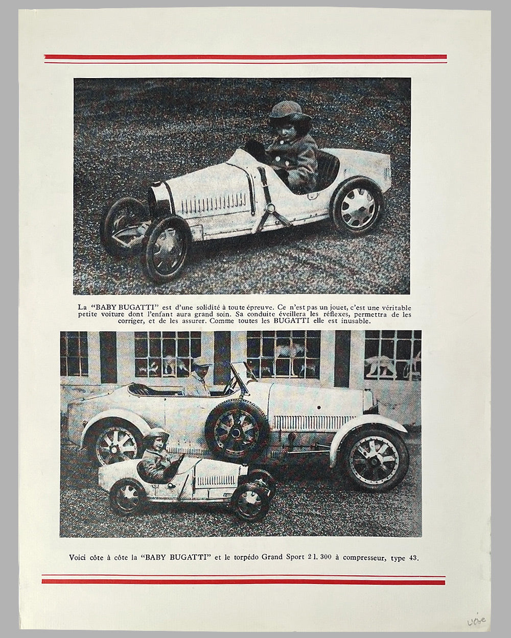 Baby Bugatti original dealer catalog 3