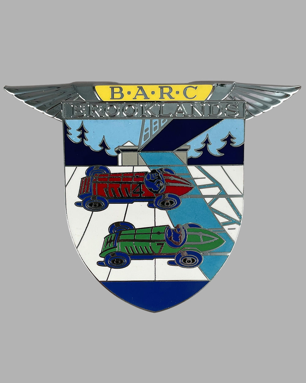 BARC, Brooklands grill badge