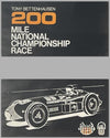 Tony Bettenhausen 200 Mile National Championship original race poster 2