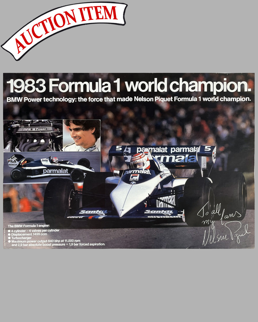 6 - BMW factory poster celebrating their 1983 World Championship