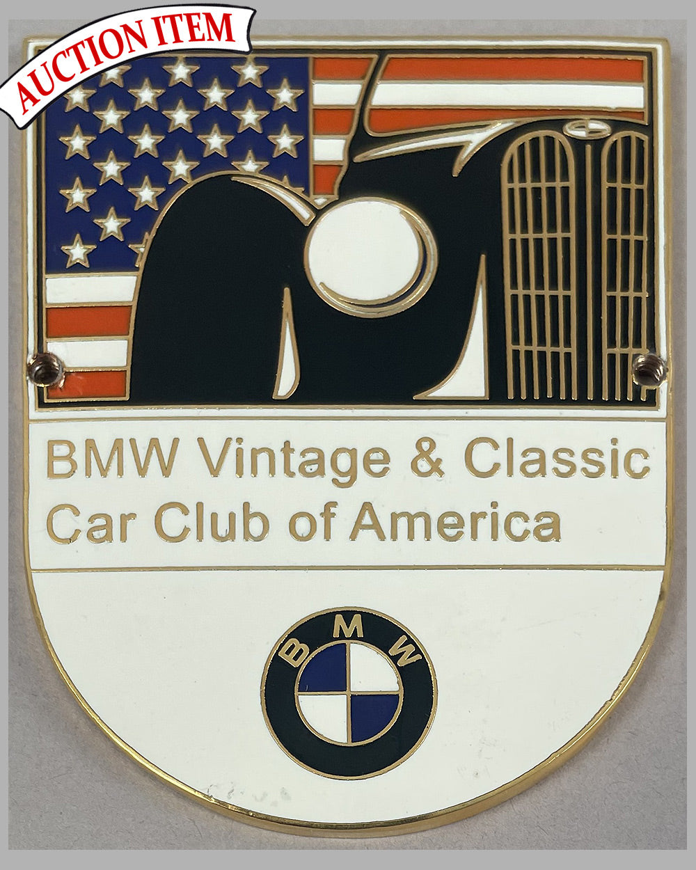 BMW Vintage &amp; Classic Car Club of America grill or dashboard badge