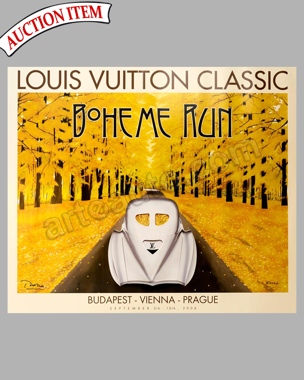 Louis Vuitton Classic 2006 Boheme Run original poster by Razzia