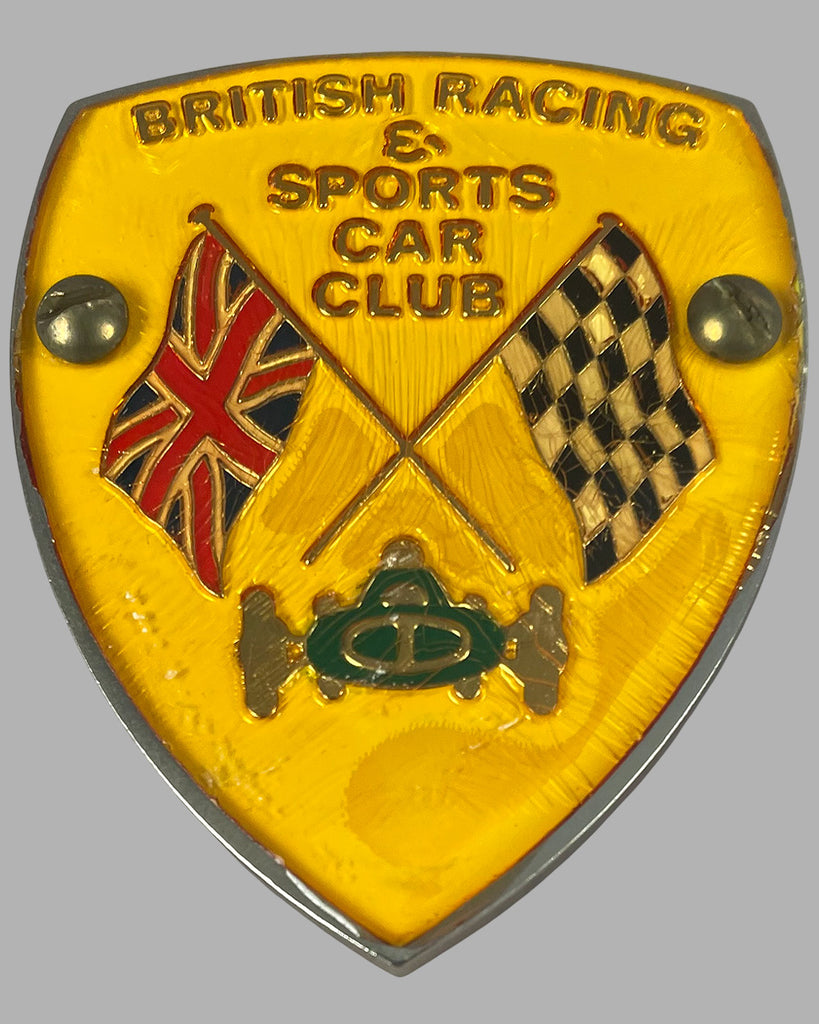 British Car Racing Sports Club & | and Vintage Badge BRSCC 