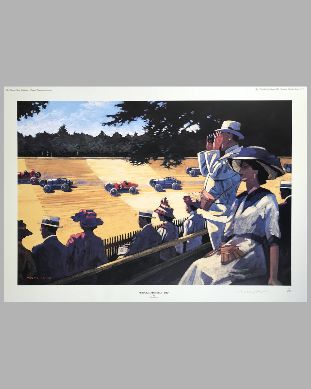 Brooklands Style - 1912 print by Barry Rowe