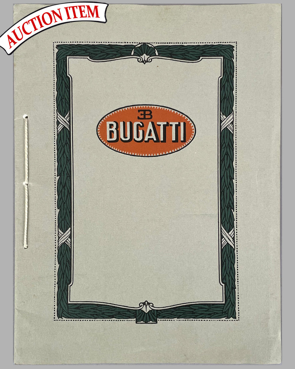 Bugatti Touring & Sporting Models 1926-1927 full line brochure