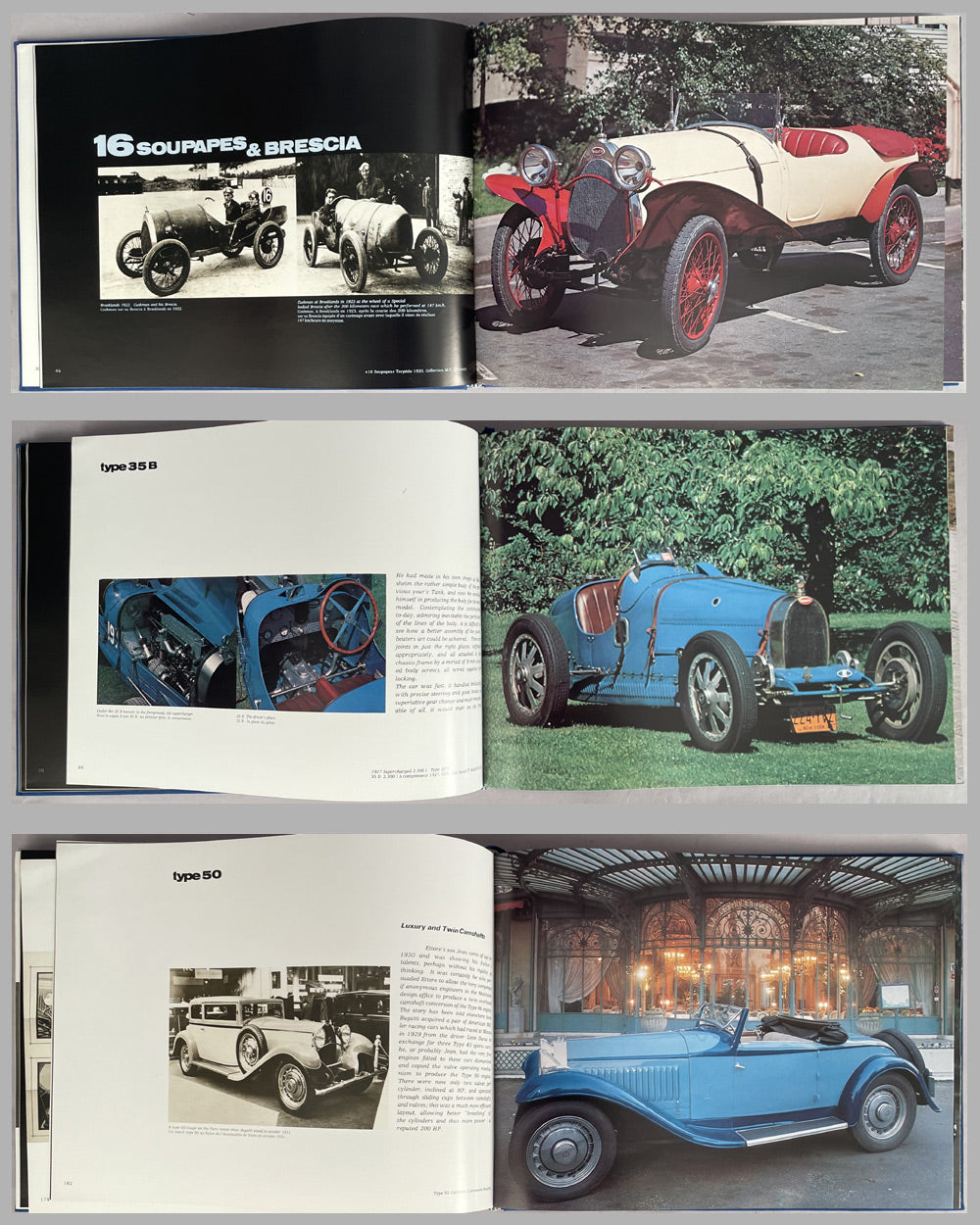 Bugatti book by Hugh Conway & Jacques Greilsamer, 1st edition, 1978 3