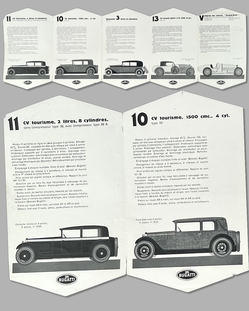 Full line Bugatti brochure, 1927 - 1928 2