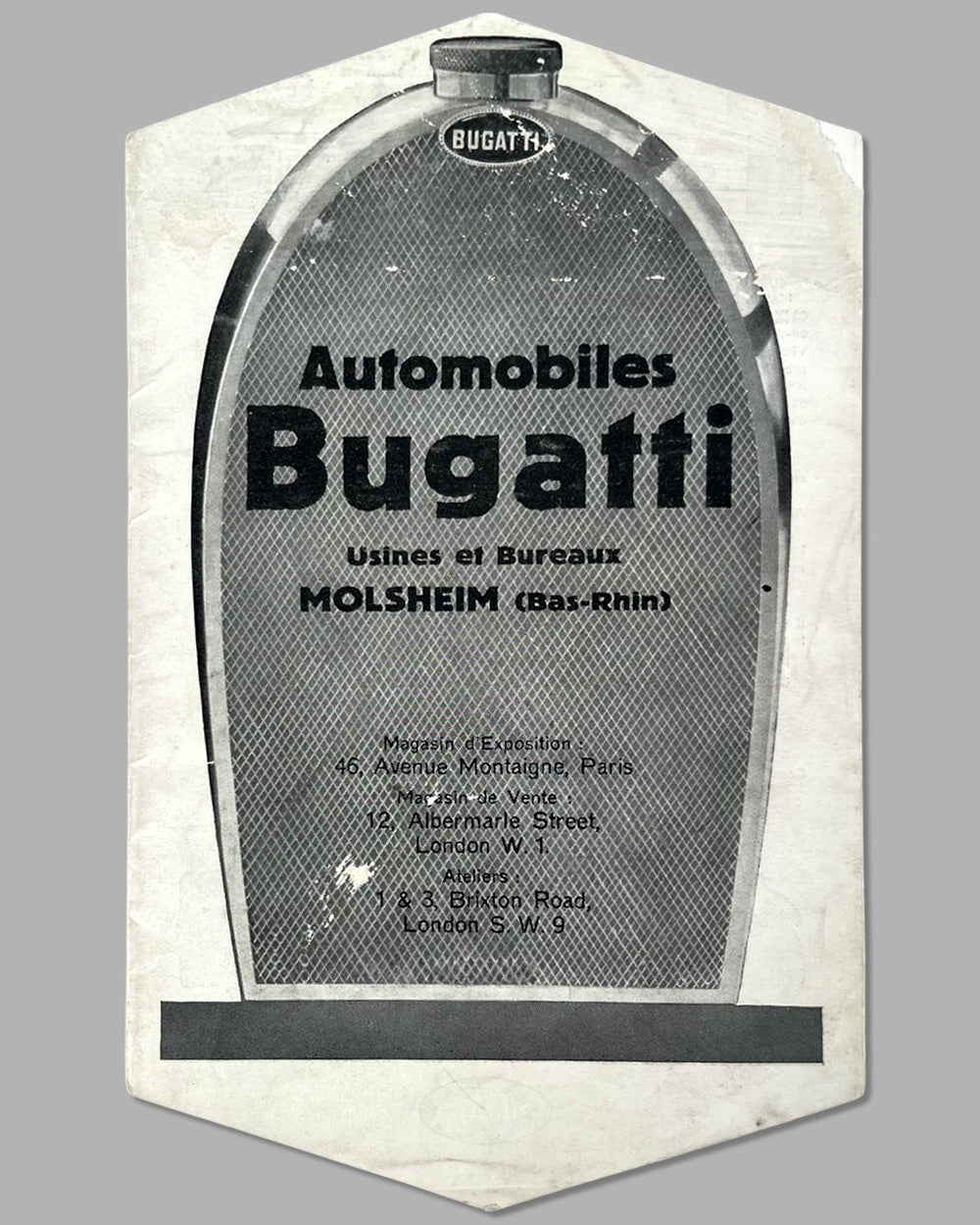 Full line Bugatti brochure, 1927 - 1928