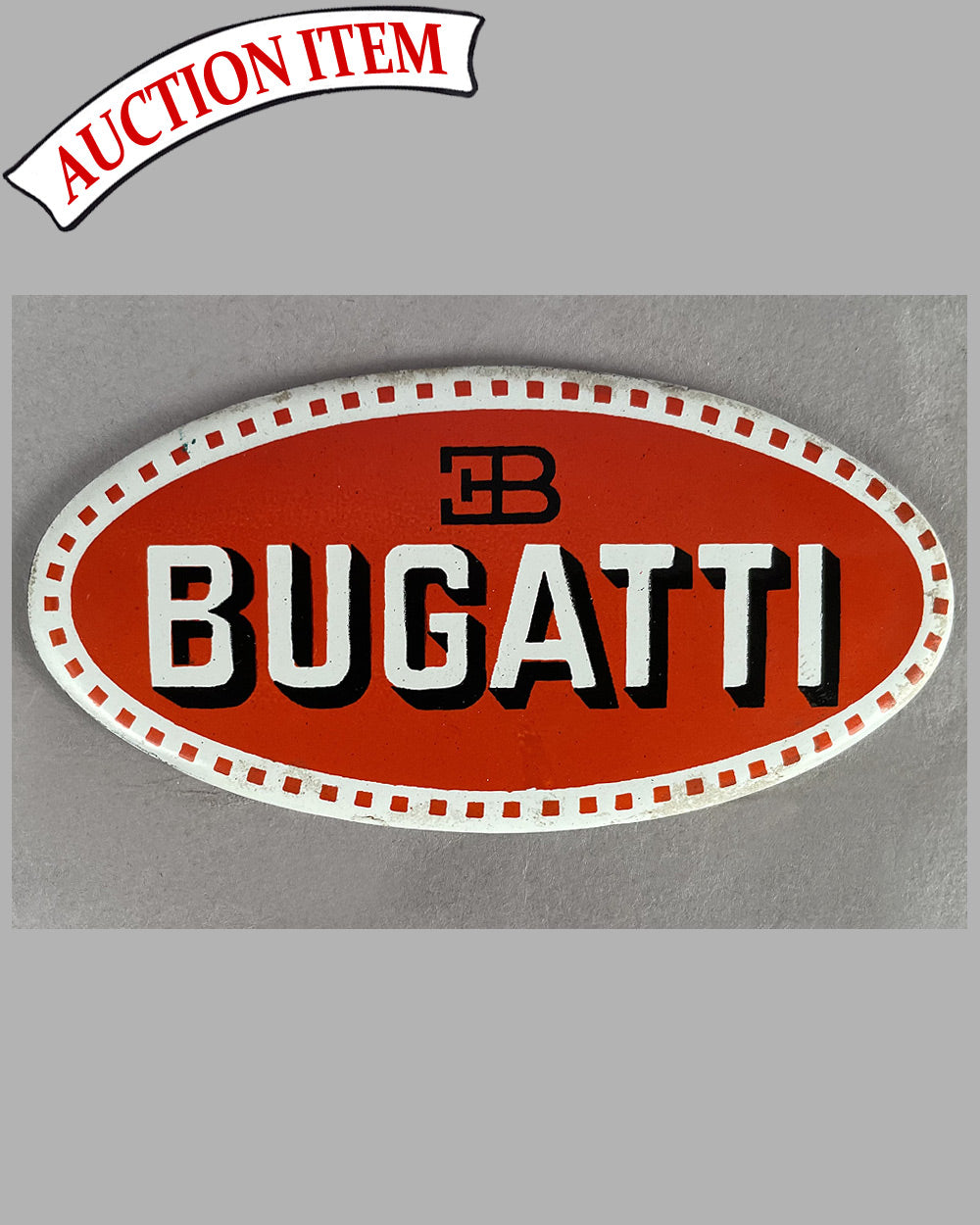 Bugatti upper grill emblem / badge