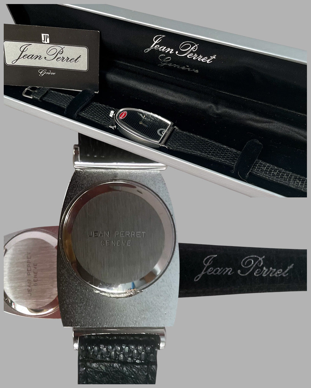 Bugatti radiator wrist watch by Jean Perret, Geneve, Switzerland 4