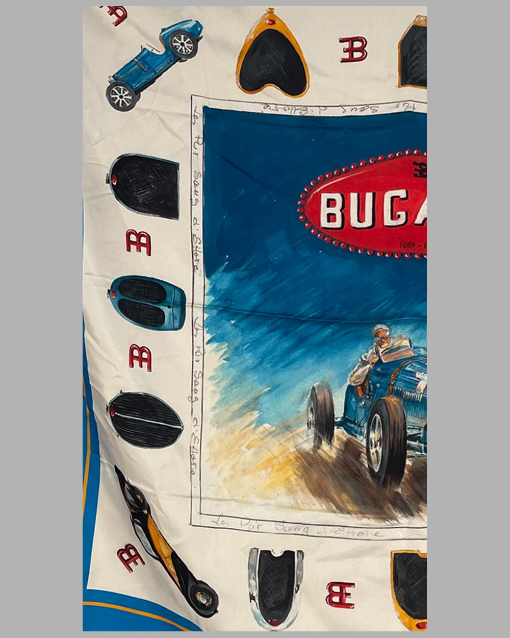 Bugatti silk scarf by Rob Roy 4