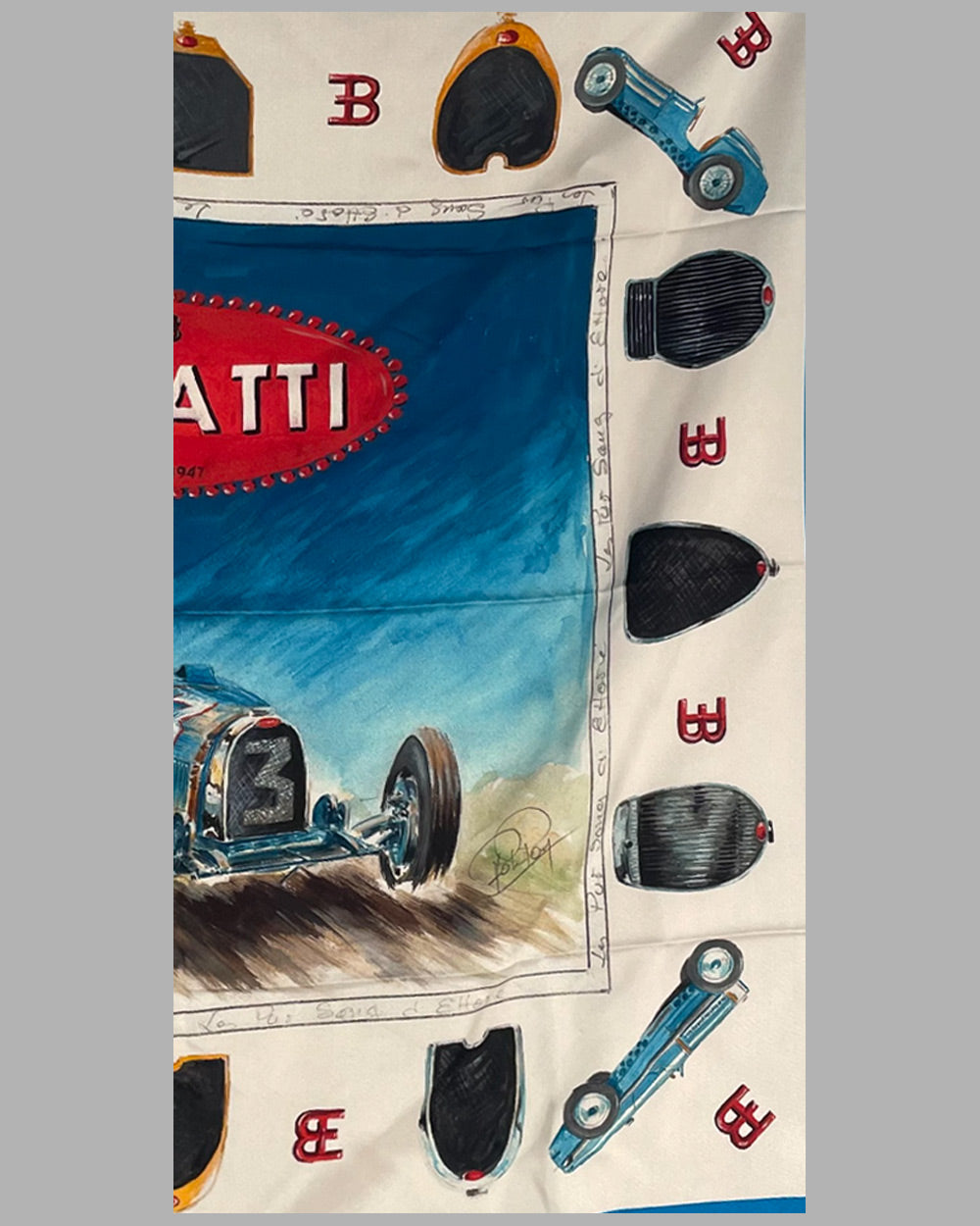 Bugatti silk scarf by Rob Roy 5