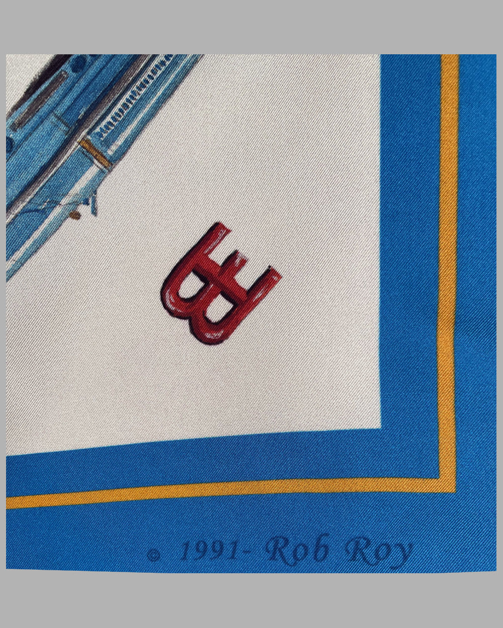 Bugatti silk scarf by Rob Roy 6
