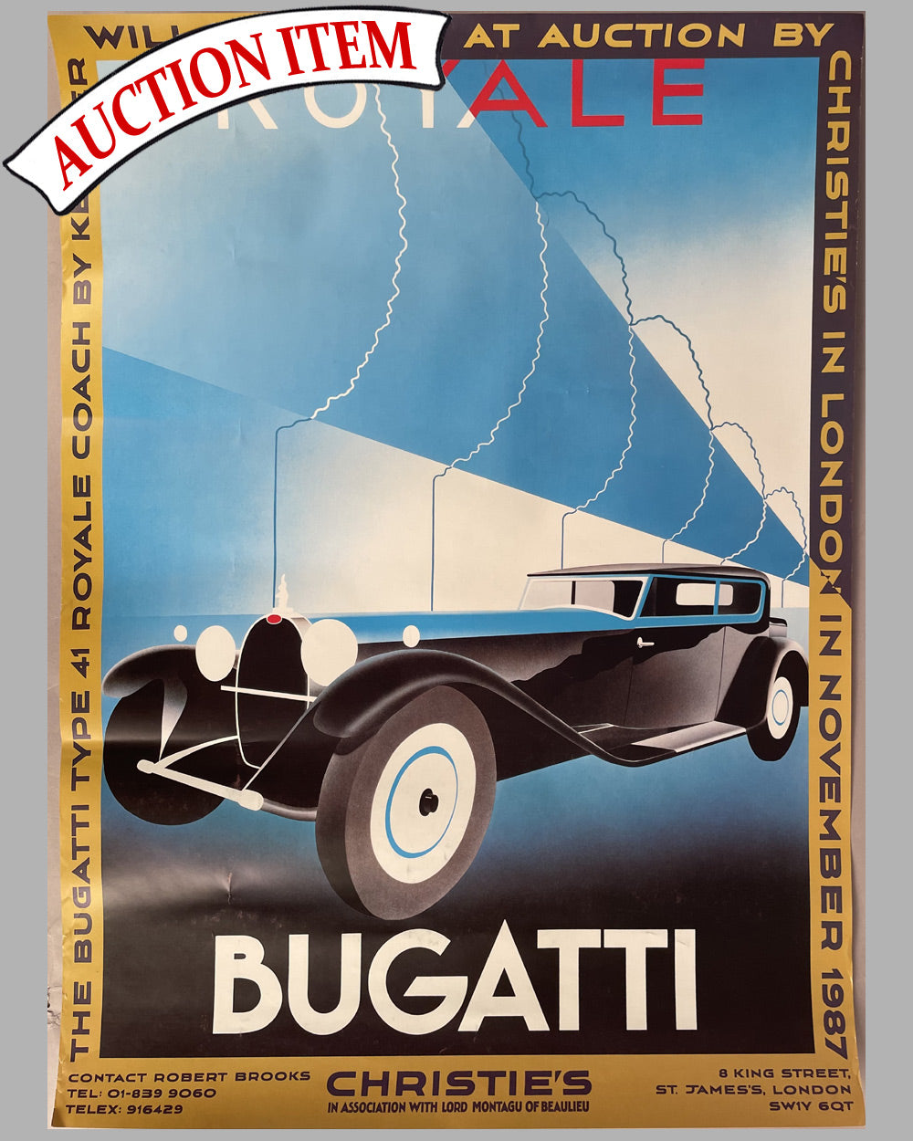 Bugatti T41 Royale poster