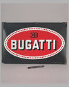 Bugatti enamel on metal wall sign by Emaillerie Alsacienne, Strasbourg