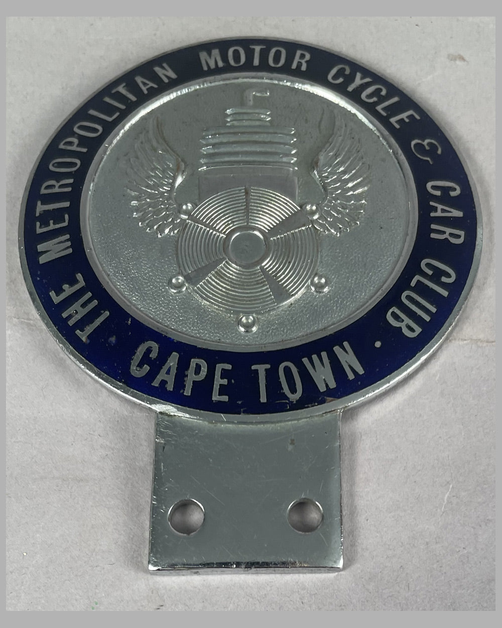 The Metropolitan Motor Cycle and Car Club, Cape Town South Africa badge