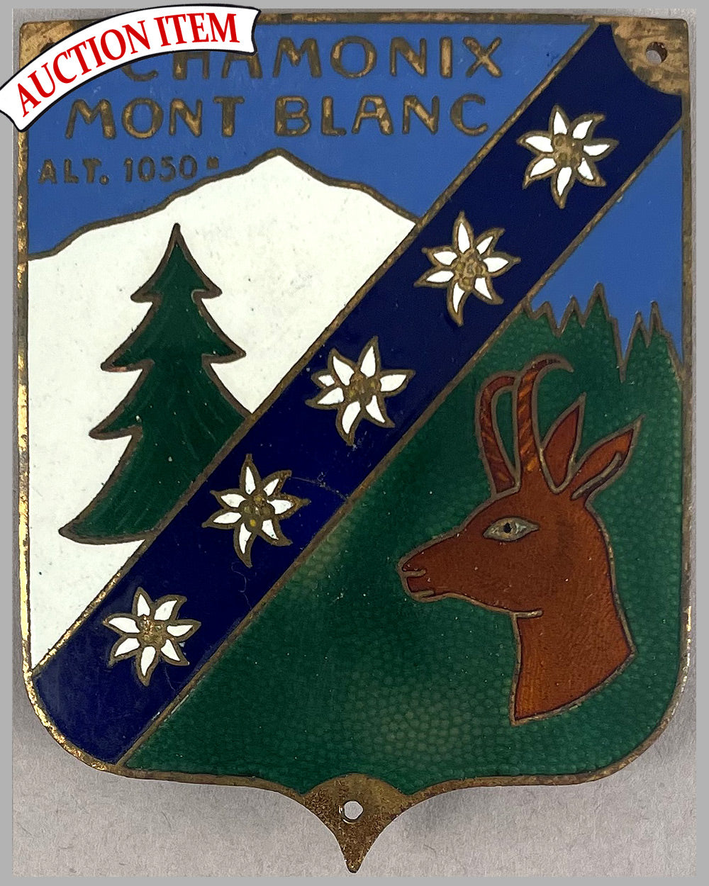 Chamonix Mont Blanc grill badge