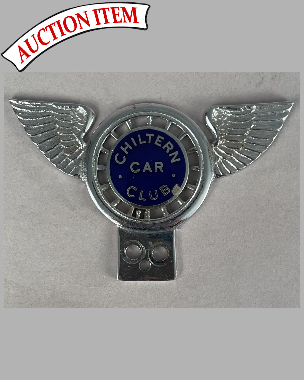 Chiltern Car Club, U.K. grill badge, ca. 1920’s