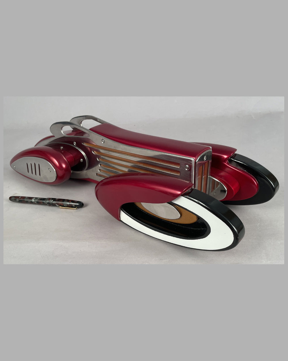 1930’s two door slick coupe sculpture by Tony Sikorski, 1 of 1