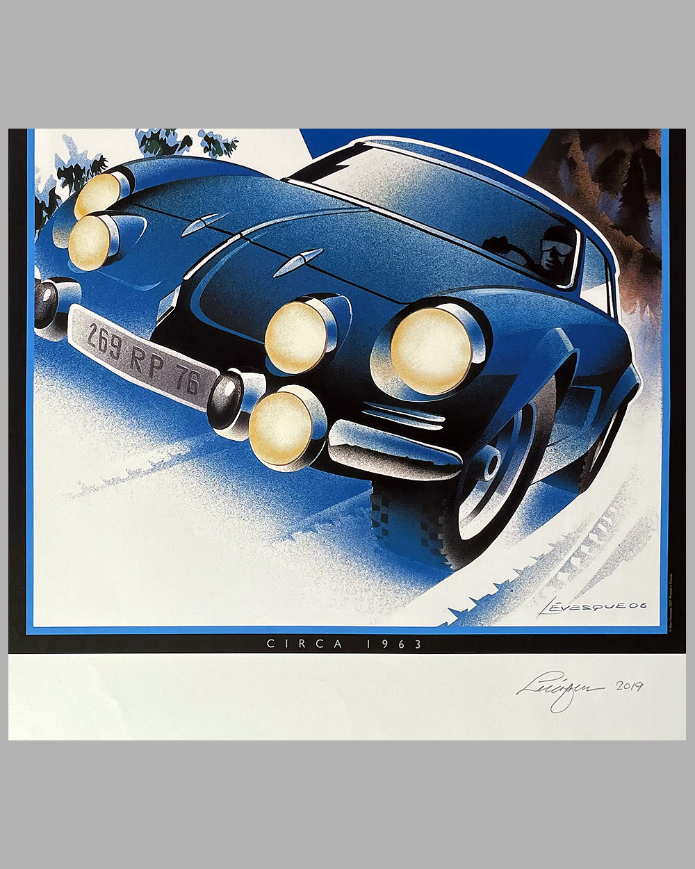 Coupes des Alpes commemorative poster by Alain Levesque, 2006 3