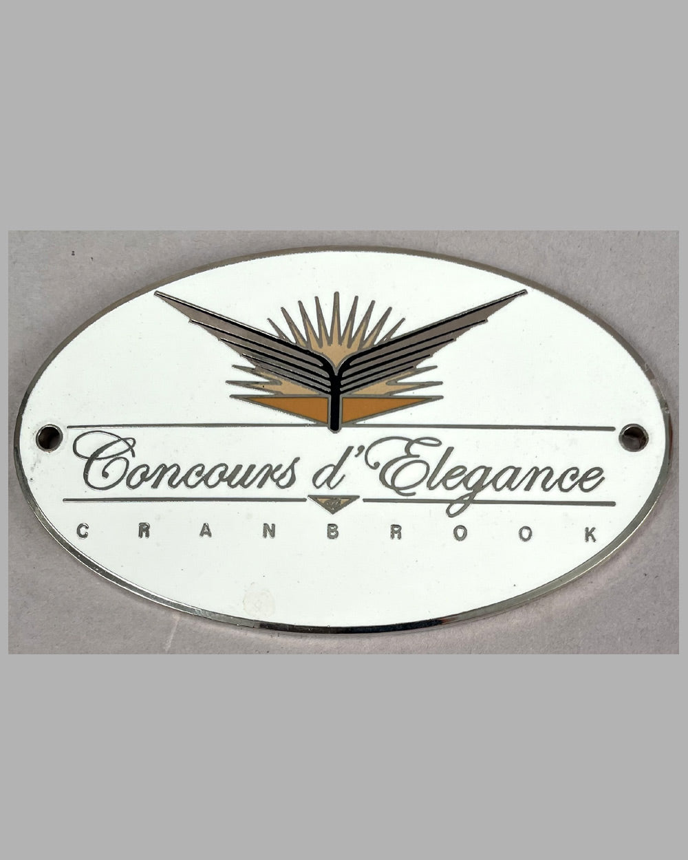 Cranbrook Concours d’ Elegance grill badge from the mid 2000's