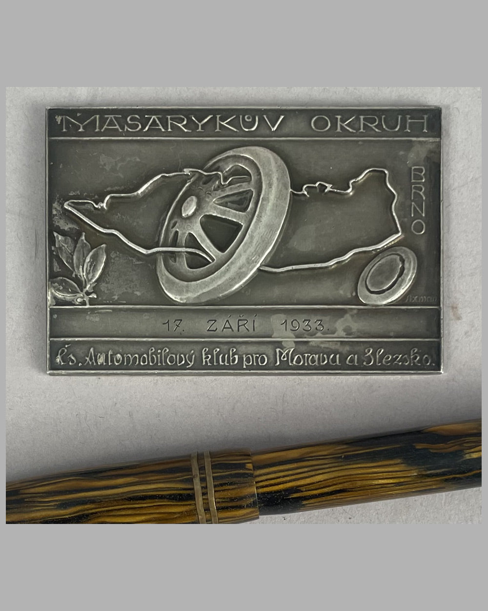 1933 Czechoslovakian Grand Prix participants’ plaque