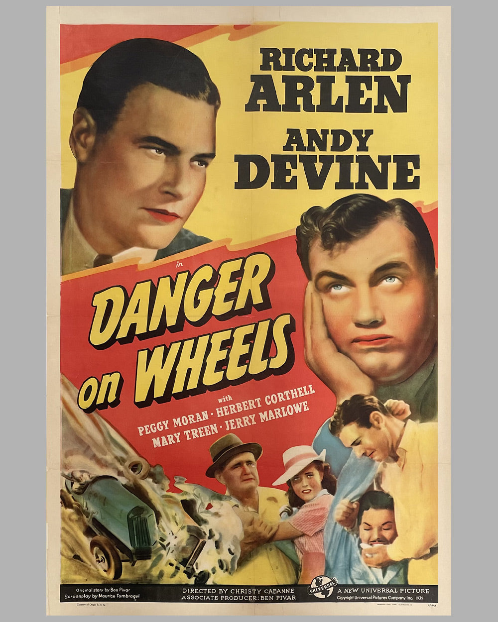 Danger on Wheels 1940 American movie poster