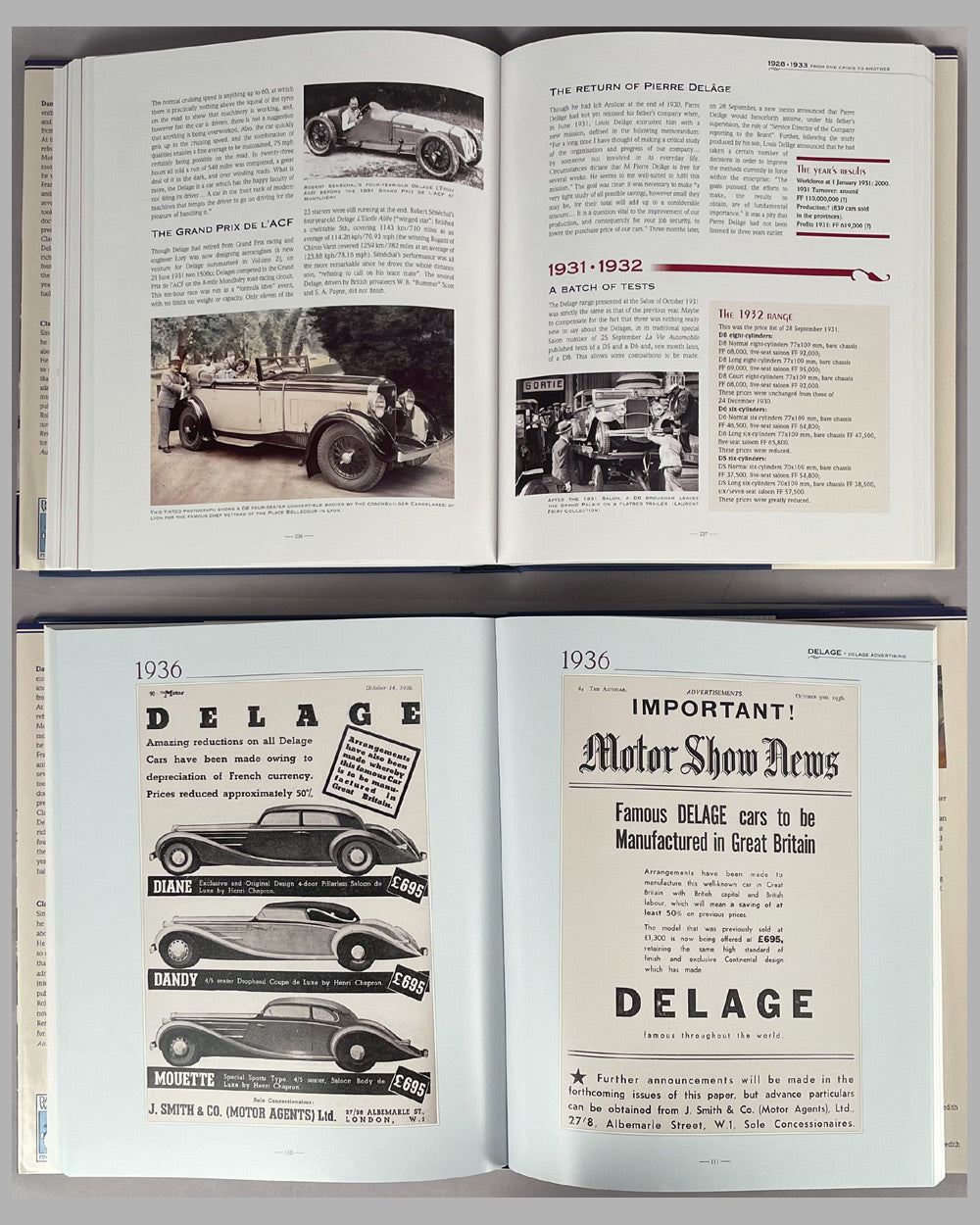 Delage, France’s Finest Car book by Daniel Cabart, Claude Rouxel & David Burgess-Wise, 2007 4