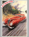 Delahaye Coupe in Red print by Geo Ham, ca. 1990’s