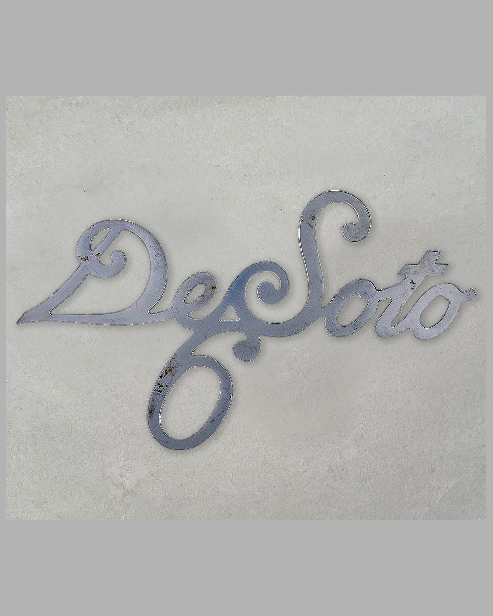 DeSoto 6 script emblem, 1930’s