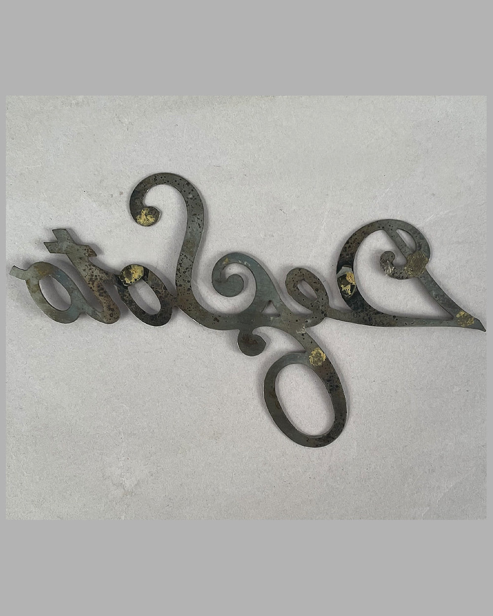 DeSoto 6 script emblem, 1930’s 2