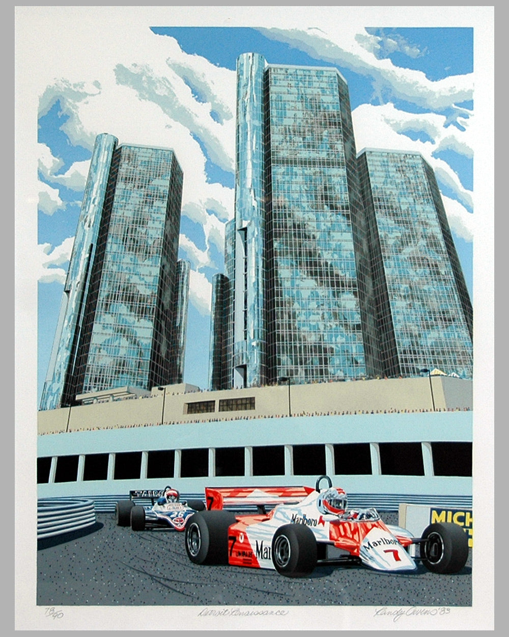 Detroit Renaissance serigraph by Randy Owens 2