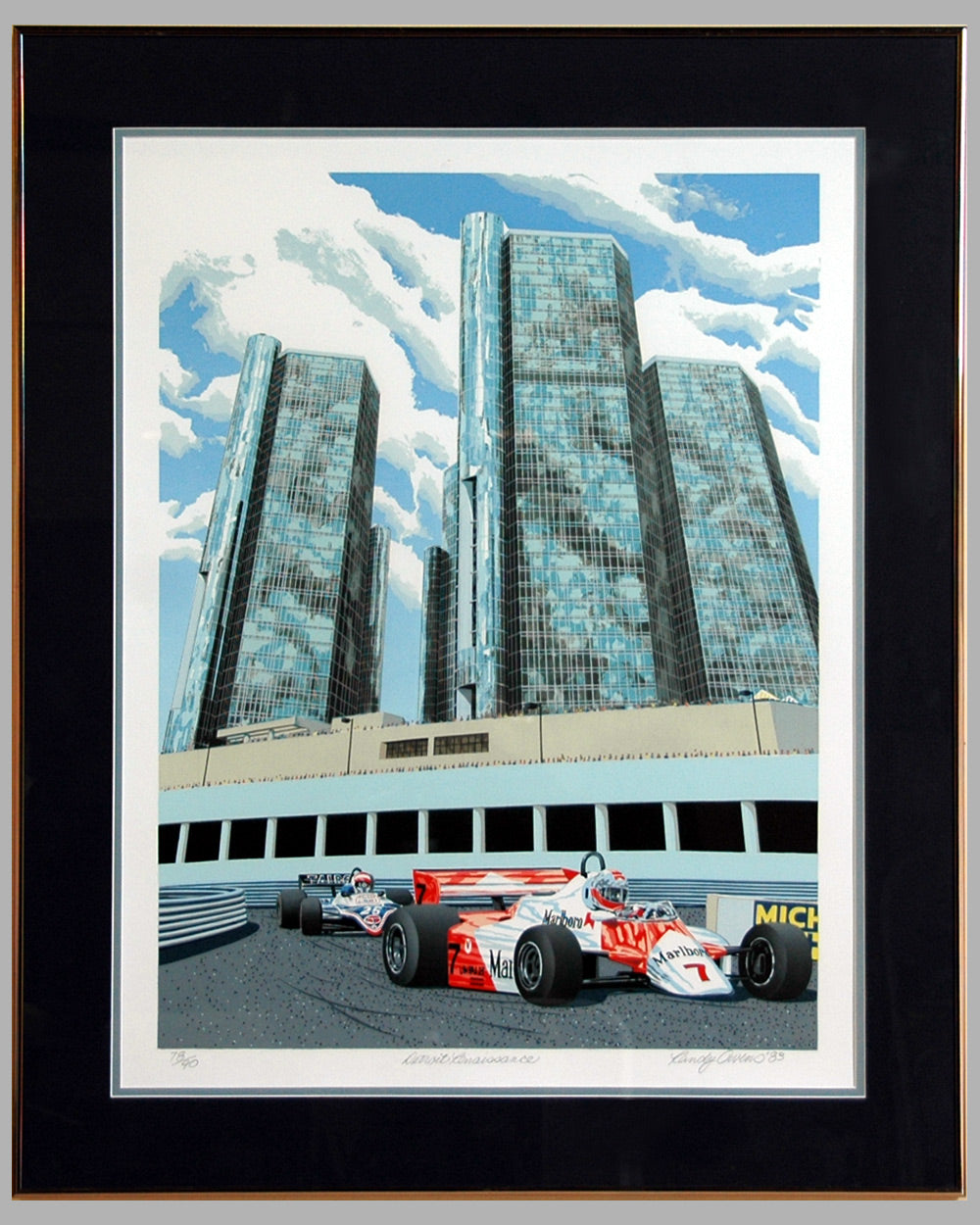 Detroit Renaissance serigraph by Randy Owens