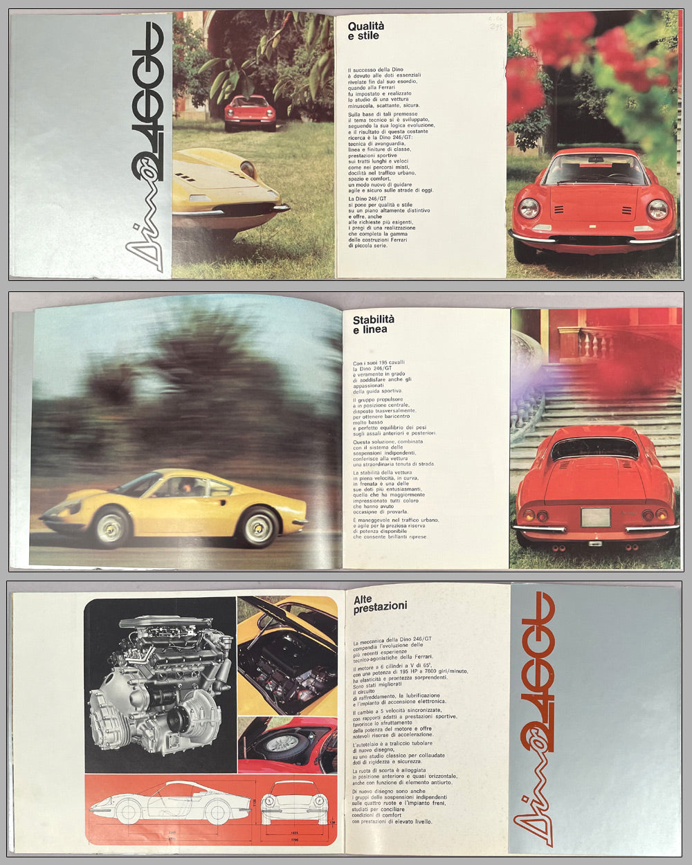 Ferrari Dino 246 GT factory sales brochure, #41/70 2