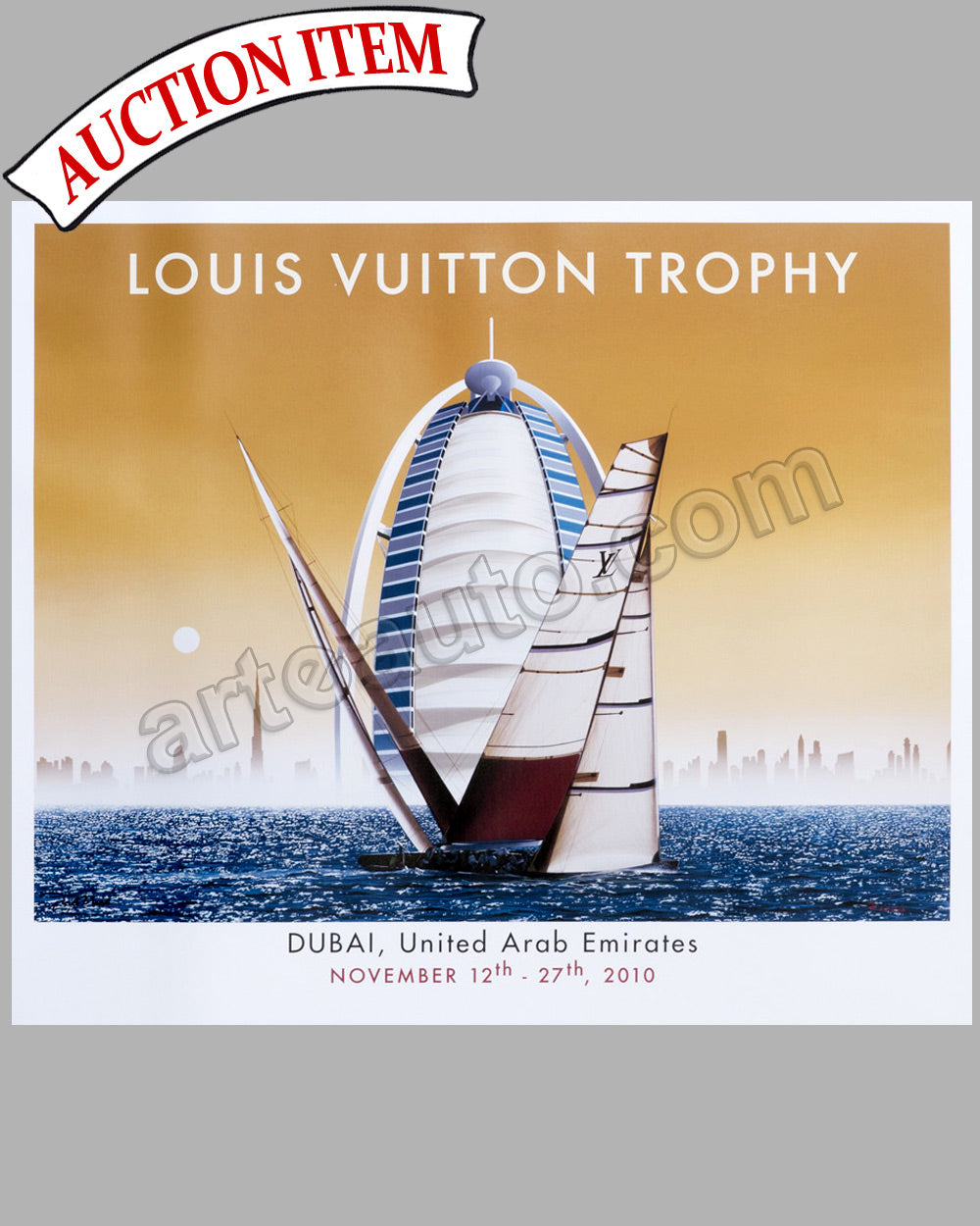 Louis Vuitton Trophy - Dubai, 2010 large poster by Razzia