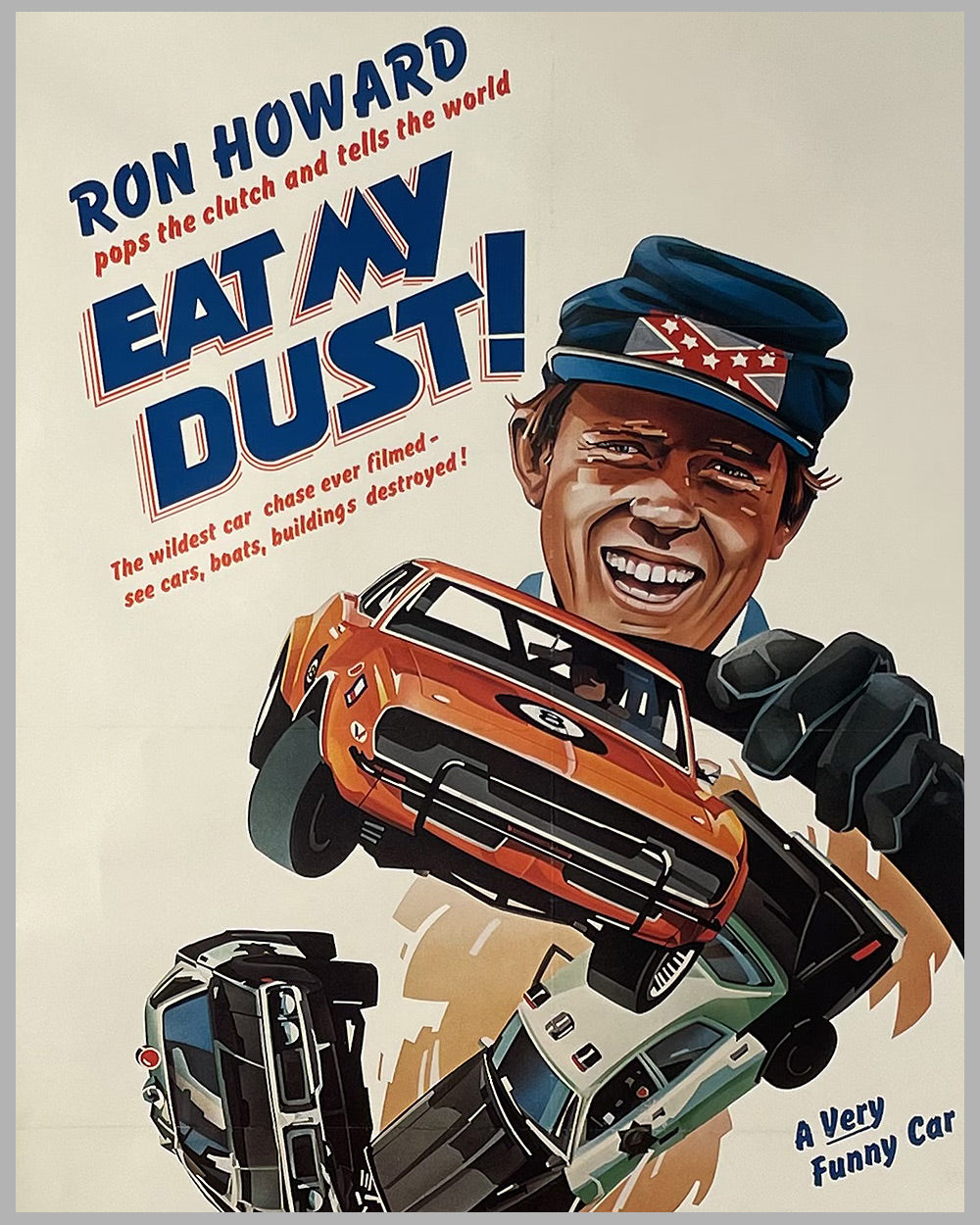 Eat My Dust original movie poster, starring Ron Howard, 1976 2