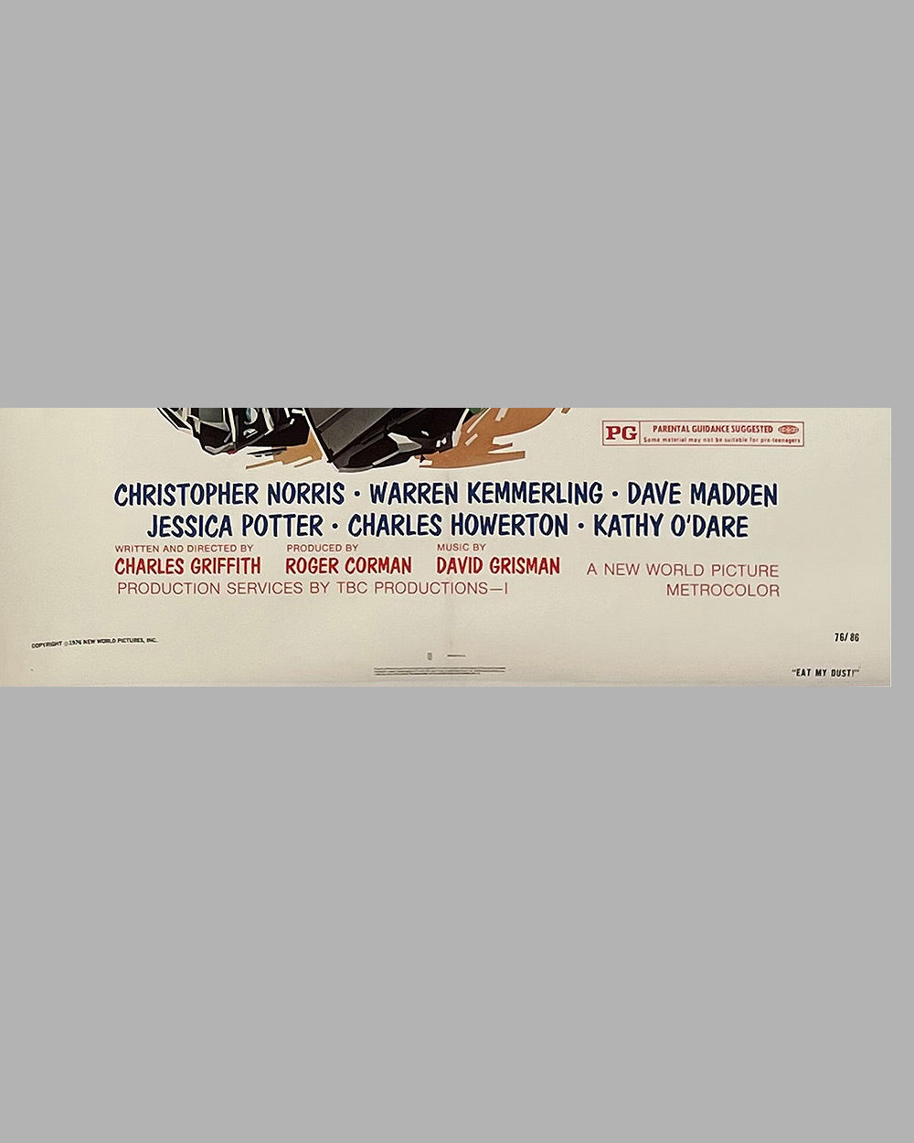 Eat My Dust original movie poster, starring Ron Howard, 1976 3