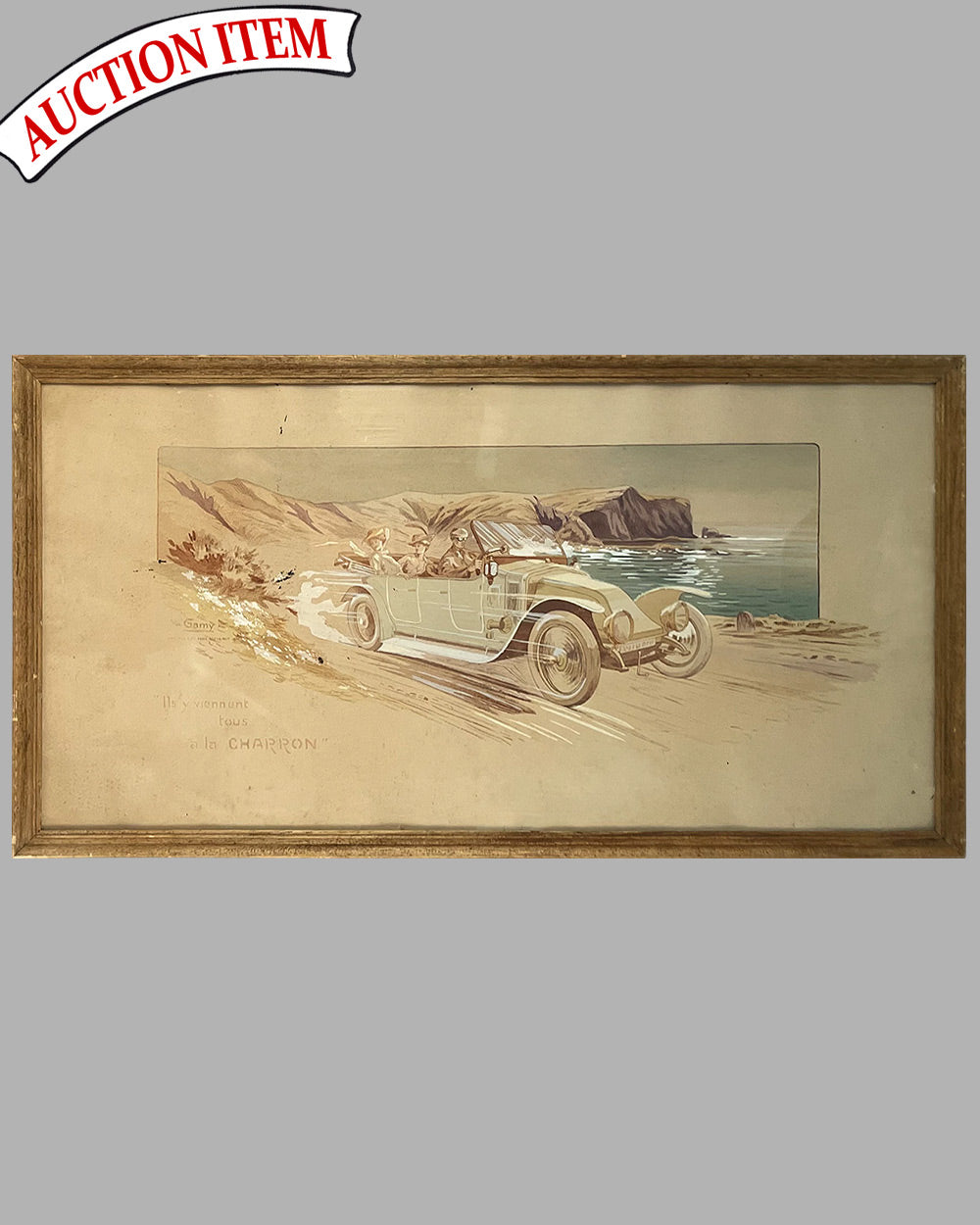 En Bretagne, hand colored lithograph by Gamy (Marguerite Montaut), 1913