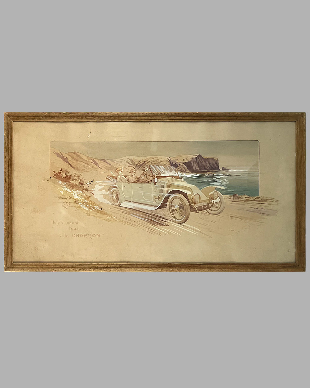 En Bretagne, hand colored lithograph by Gamy (Marguerite Montaut), 1913