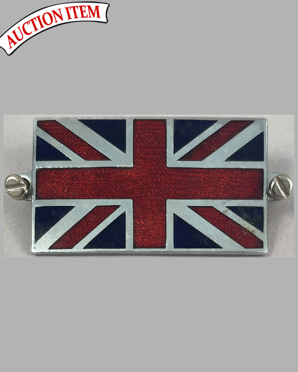English flag dash plaque or grill badge