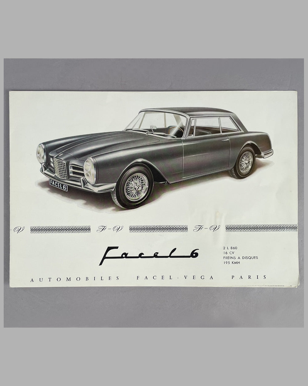 Facel 6 factory sales brochure