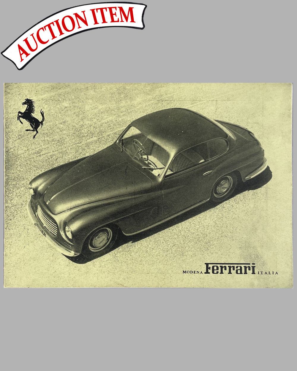 Ferrari 166 Inter original factory sales brochure